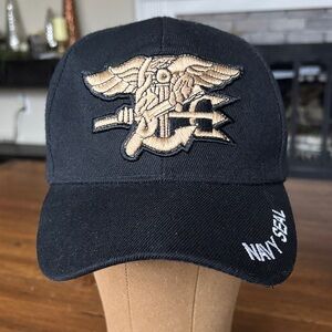 Black Navy SEAL Embroidered Cap